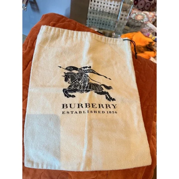 BURBERRY‎ Suede Nova Check Belt with Double Ring Buckle Silver Tone quiet luxury - Picture 3 of 12